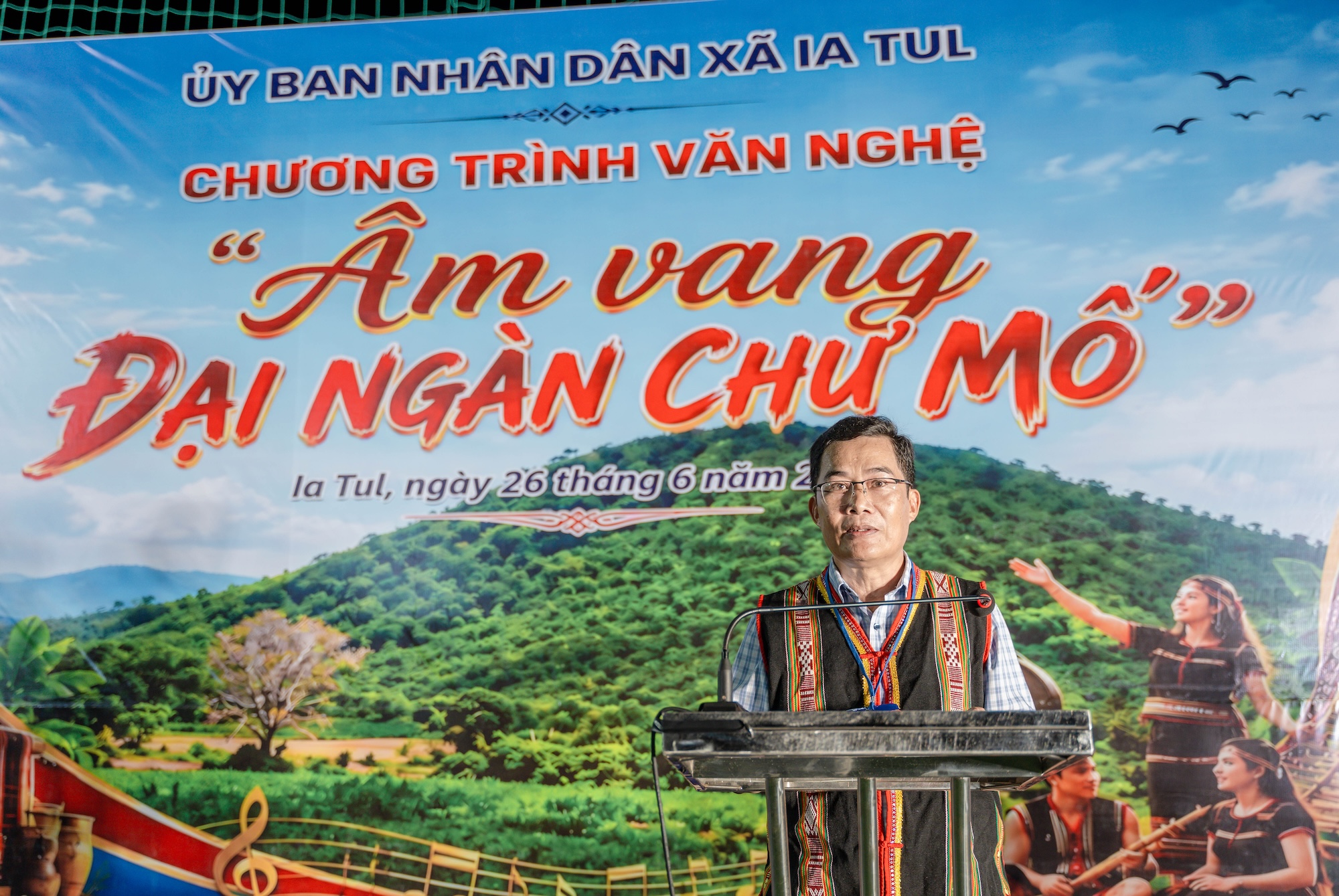 Đại diện UBND xã Ia Tul phát biểu